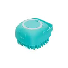 Pet Bath Massaging Brush & Shampoo Dispenser