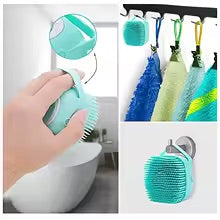 Pet Bath Massaging Brush & Shampoo Dispenser