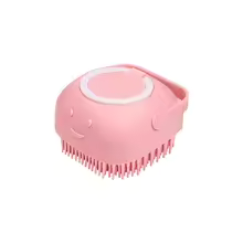 Pet Bath Massaging Brush & Shampoo Dispenser